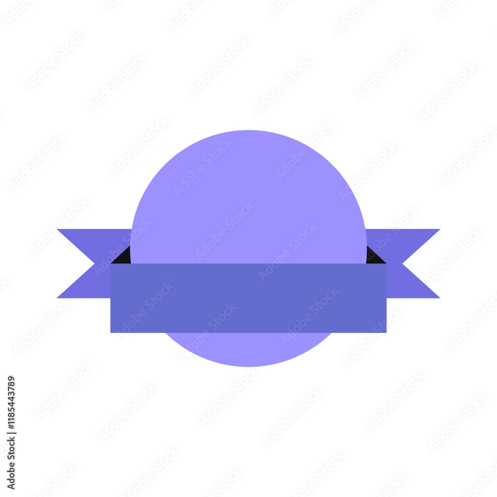 circle with ribbon circle with ribbon