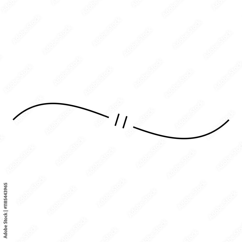 simple line stroke element simple line stroke element