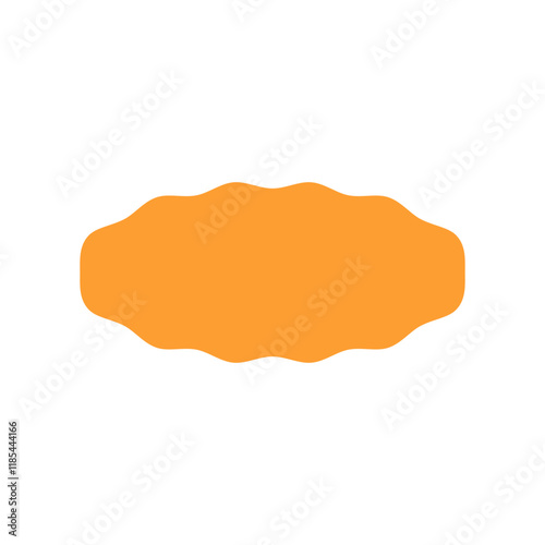 orange shape element 