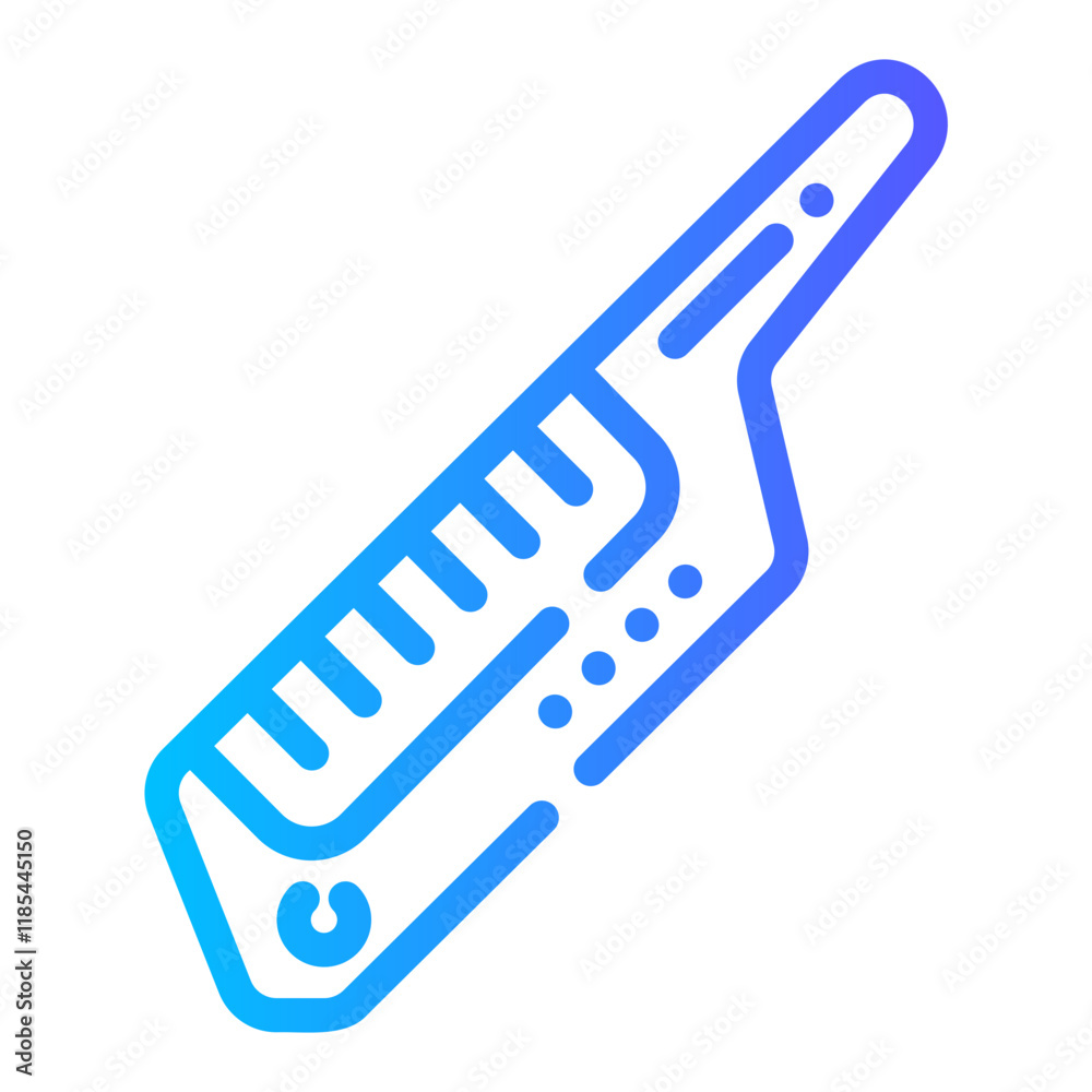 Fototapeta premium grand piano Line Gradient Icon