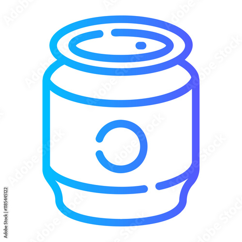 beer can Line Gradient Icon