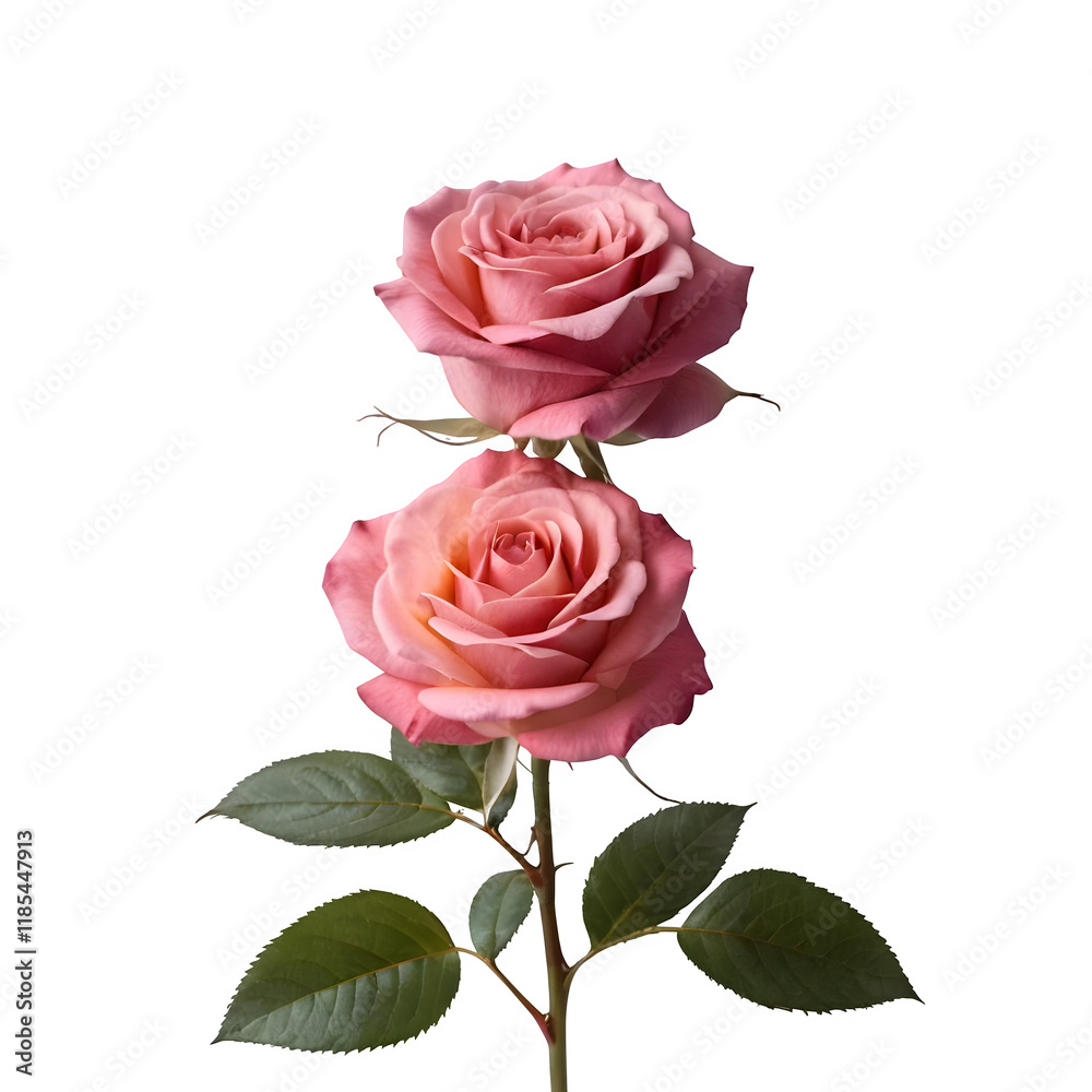 White background with a heap of Two Rose two Rose on top of each other White background with a heap of Two Rose two Rose on top of each other