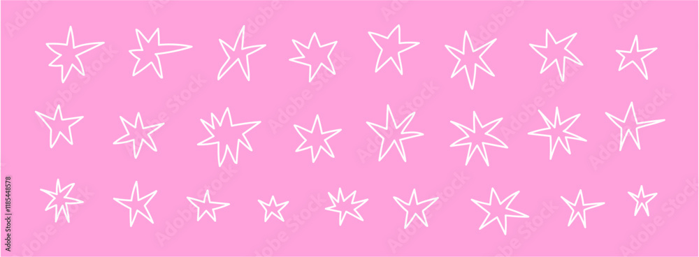 Hand Drawn Star Shapes! Pencil scribble doodles. Full Vector. Hand Drawn Star Shapes! Pencil scribble doodles. Full Vector.
