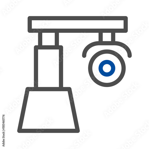 Security camera icon. Concept of surveillance, safety, and protection.