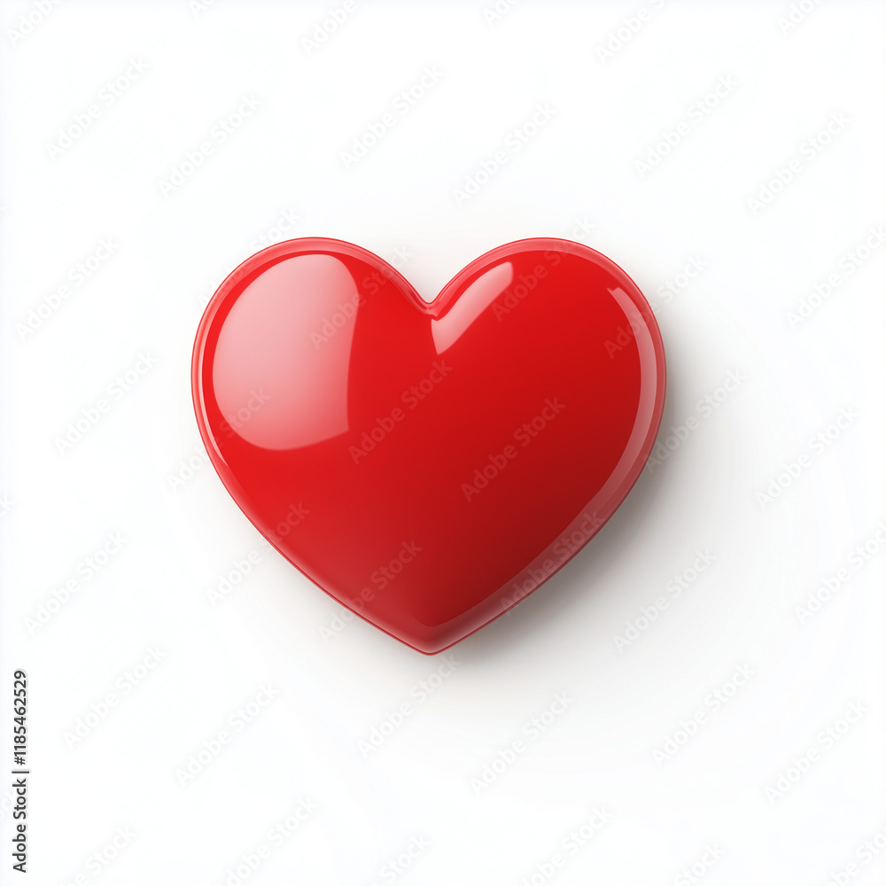 Glossy Red Heart: A heart shaped symbol, rendered in a bold red hue and 3D, radiates love and affection. Simple yet powerful. Glossy Red Heart: A heart shaped symbol, rendered in a bold red hue and 3D, radiates love and affection. Simple yet powerful.
