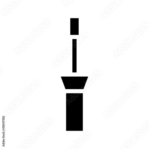 Mascara wand icon. Concept of beauty, makeup, and cosmetics.