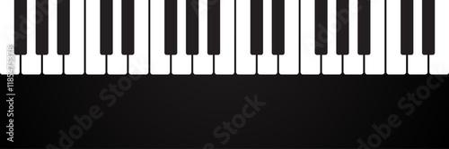 piano keys black music background