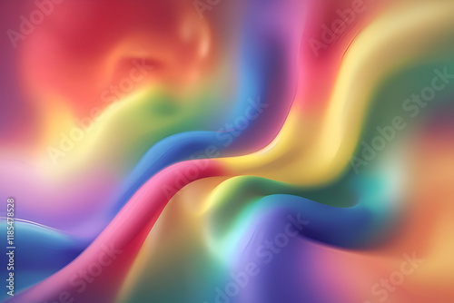 The picture shows a swirling mix of bright colors.
