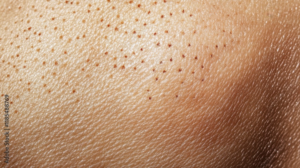 Fototapeta premium Close-Up of Woman's Skin Texture with Freckles - Detailed Macro Shot