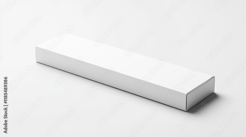 Blank White Rectangular Box Packaging Mockup Blank White Rectangular Box Packaging Mockup