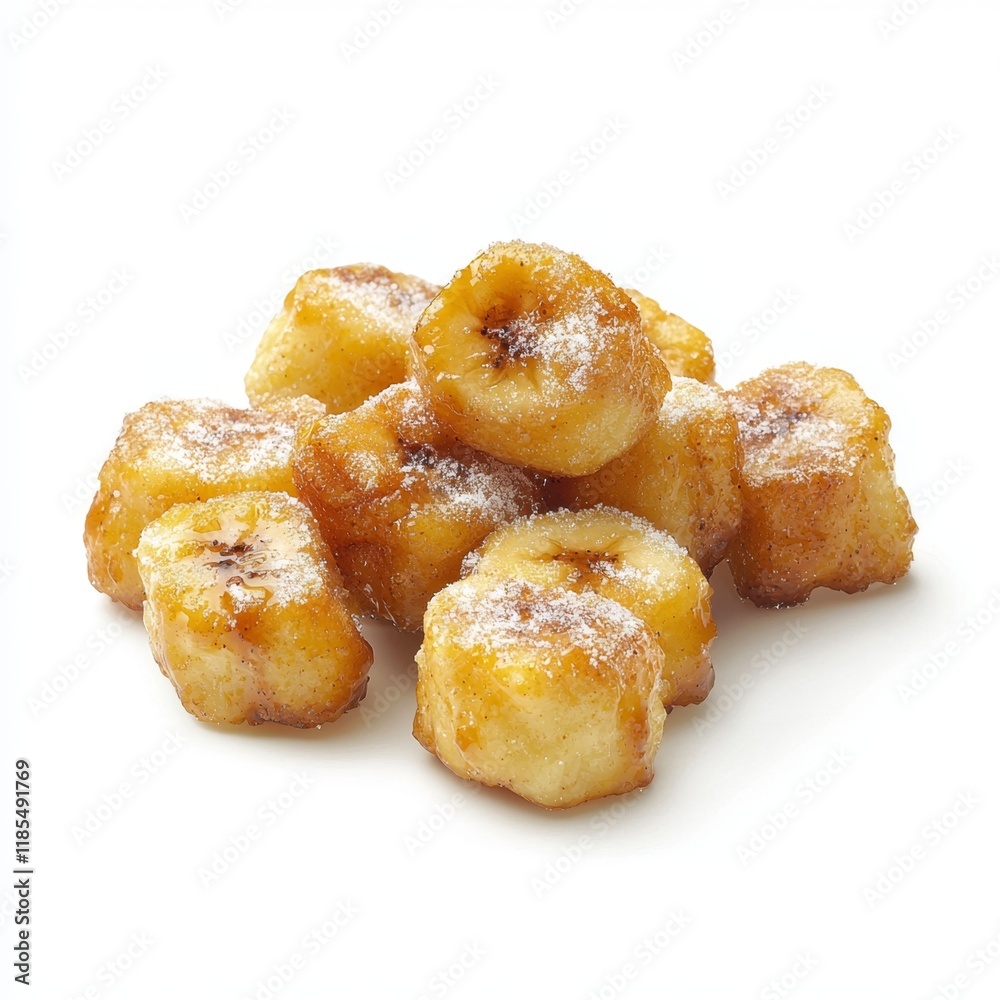 Crispy and Sweet Fried Banana Bites Dusted with Sugar, Perfect for Dessert or Snack Ideas Crispy and Sweet Fried Banana Bites Dusted with Sugar, Perfect for Dessert or Snack Ideas