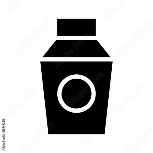 Cocktail shaker silhouette. Concept of bartending, mixology, and drinks.
