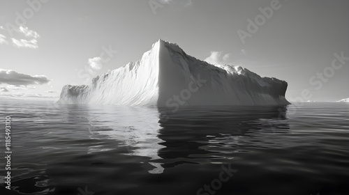 Wallpaper Mural The Hidden Depths: Exploring the Invisible Beneath the Surface of an Iceberg Torontodigital.ca
