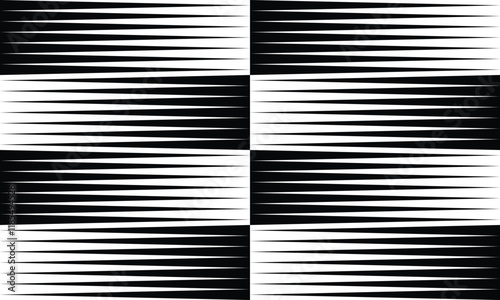 abstract black thick to thin irregular line pattern art suitable for background.