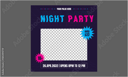 Night Party Socials Media