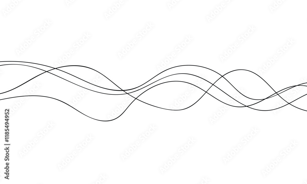 abstract black thin wavy line art suitable for background. abstract black thin wavy line art suitable for background.