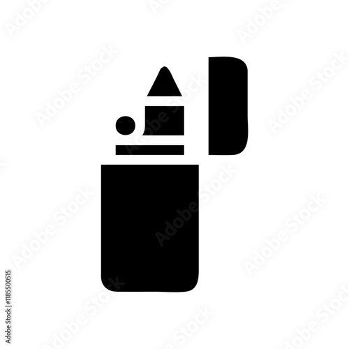 Lighter icon. Concept of starting a fire.