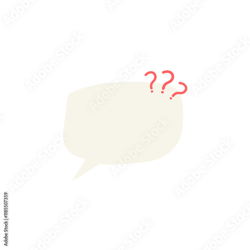 speech bubbles with question mark. Speak bubble text, cartoon chatting box, message box. Blank empty speech bubbles. Cartoon balloon word design.