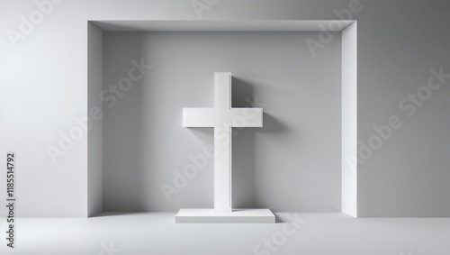 cross, religion, symbol, christ, god, church, faith, crucifix, religious, icon, 3d, sign, gold, holy, isolated, easter, spiritual, light, pray, catholic, white, spirituality, illustration, resurrectio photo