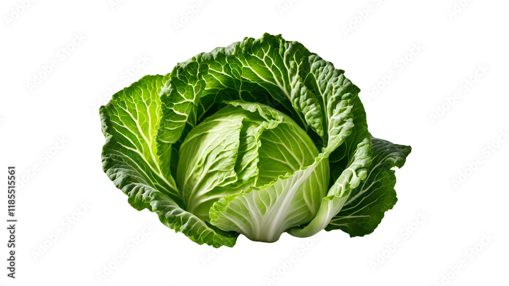 Obraz premium cabbage isolated on transparent background