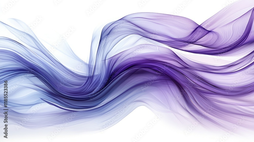 Abstract Flowing Fabric: Ethereal Purple and Blue Hues Abstract Flowing Fabric: Ethereal Purple and Blue Hues