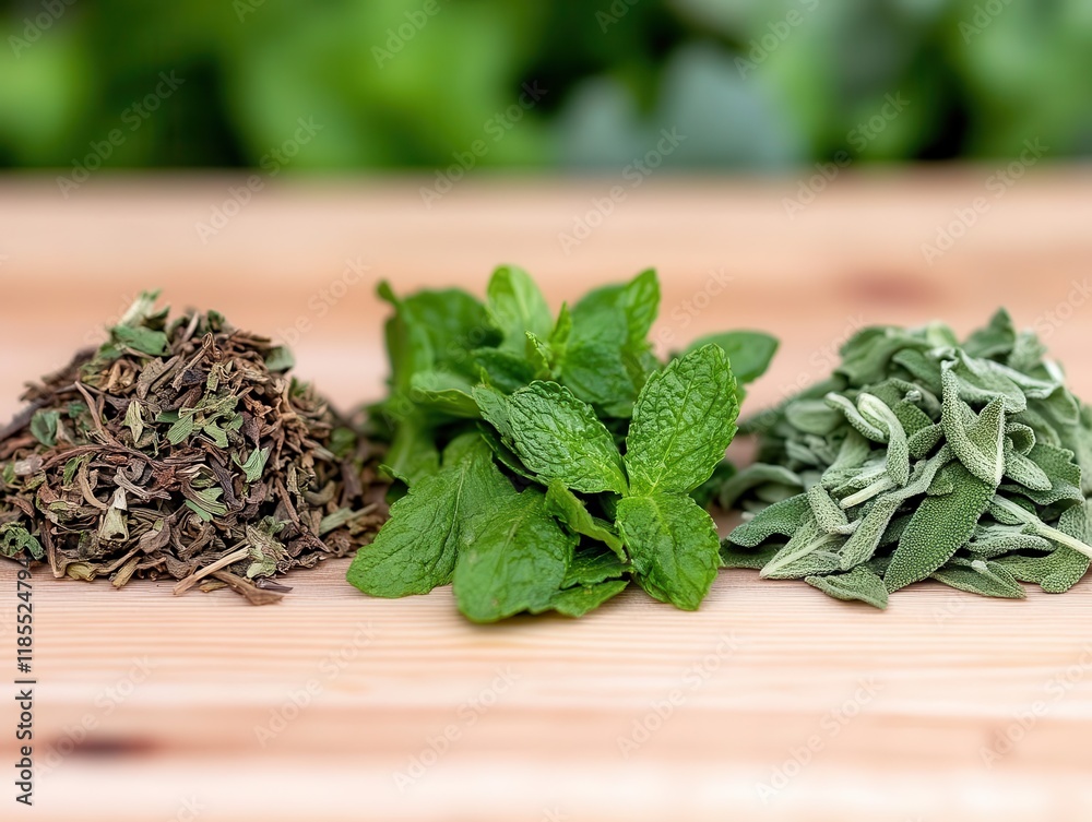 Mixing herbs for a DIY cold remedy, natural health care, everyday wellness Mixing herbs for a DIY cold remedy, natural health care, everyday wellness