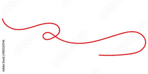 red thread icon. red long thread icon. eps 10.