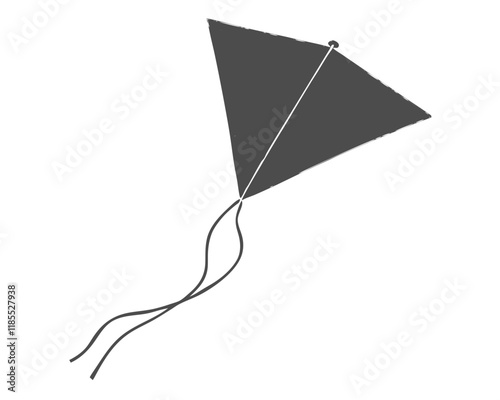 A kite isolated on a transparent background