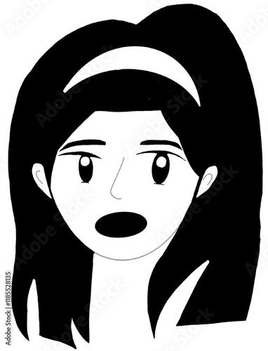 minimal cutie people illustration black and white hand draw 10