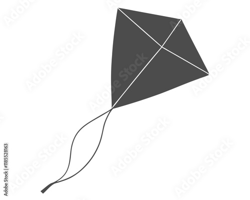 A kite isolated on a transparent background