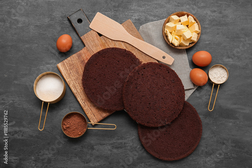 Composition with sponge cak...