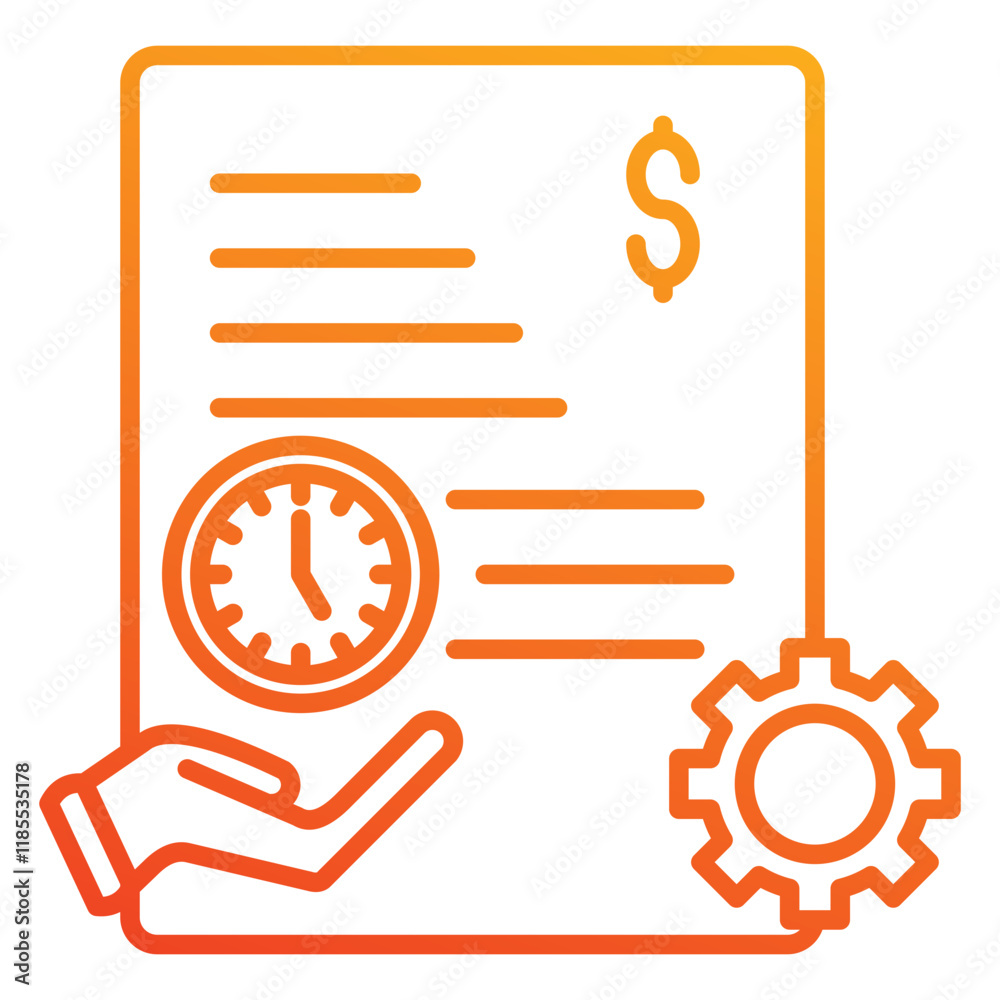 time management icon element for design time management icon element for design