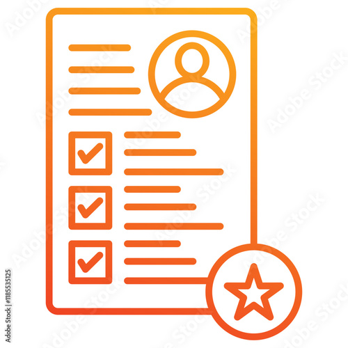 Employee Skills icon element for design