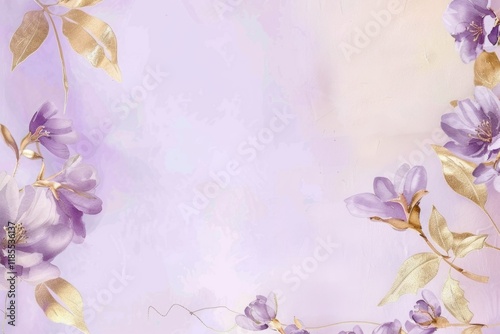 Light lavender floral background with soft white petals