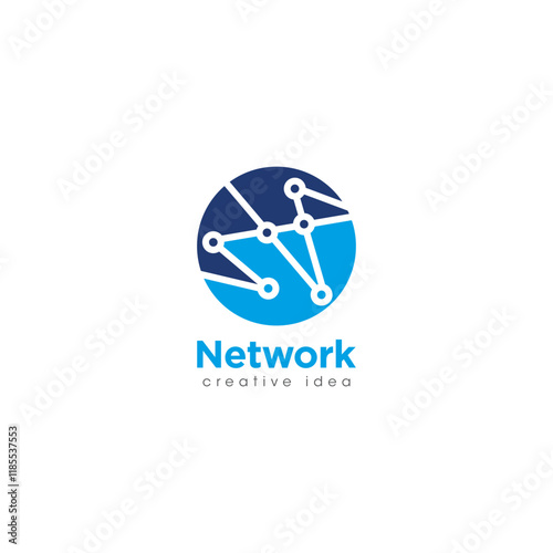 Free Download Creative Network Concept Logo Design Template - GFXLoad