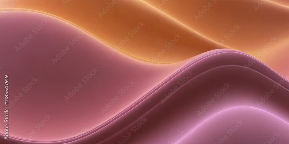 Obraz premium A colorful wave with a pink and orange background