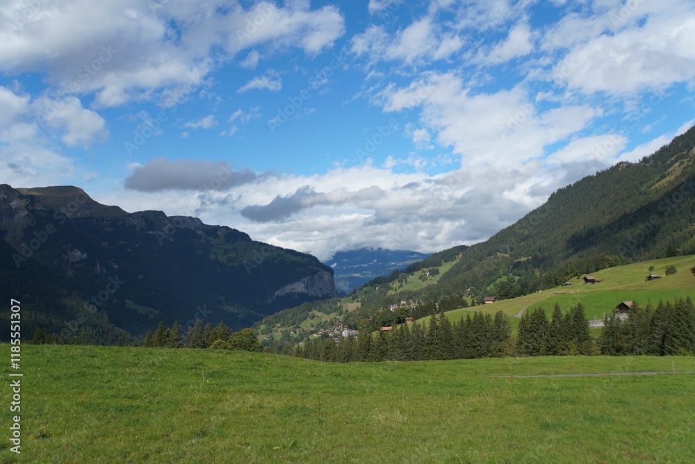 Fototapeta premium Landscape of Jungfrau Region - Switzerland
