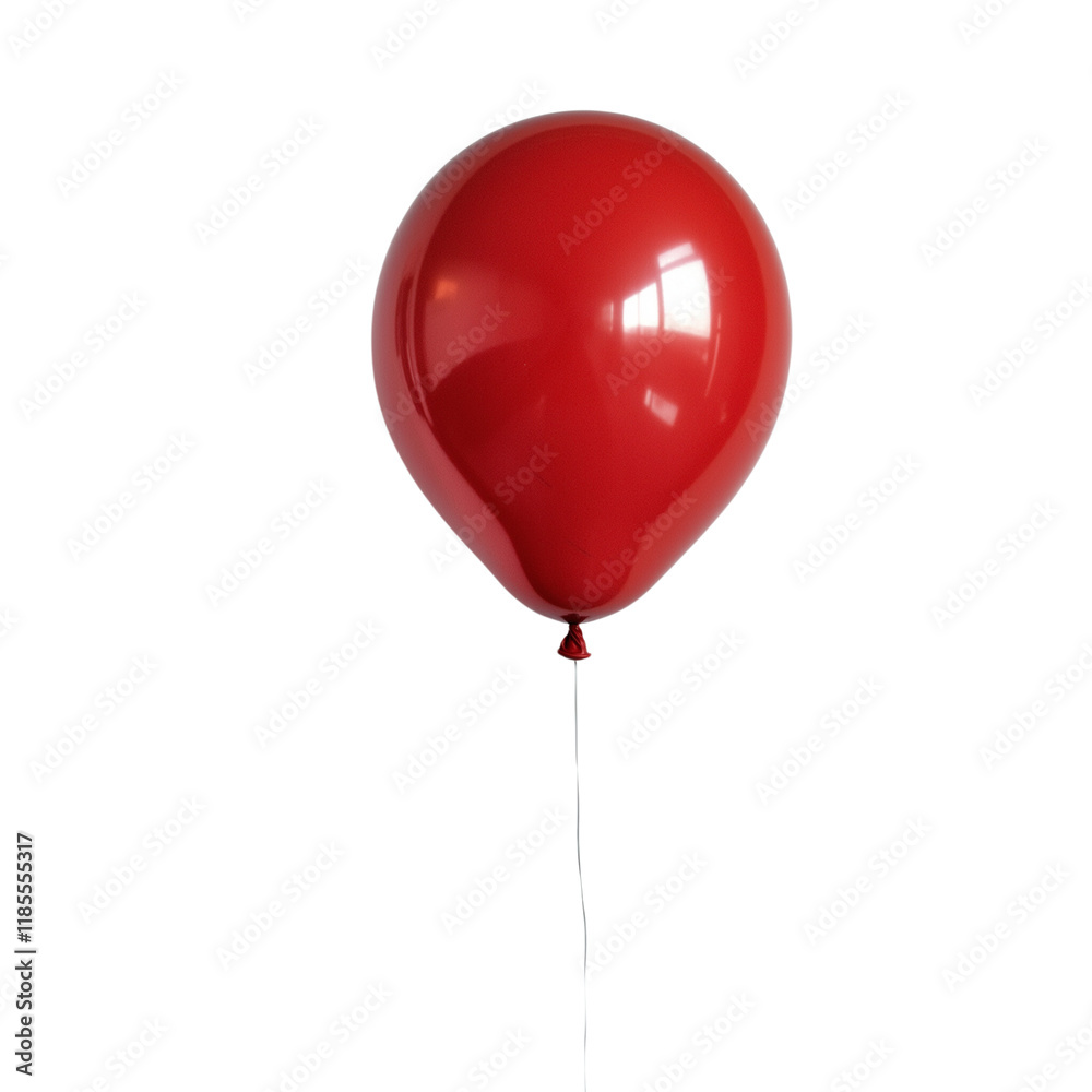 Red balloon on transparent background, a realistic photograph in Png Red balloon on transparent background, a realistic photograph in Png