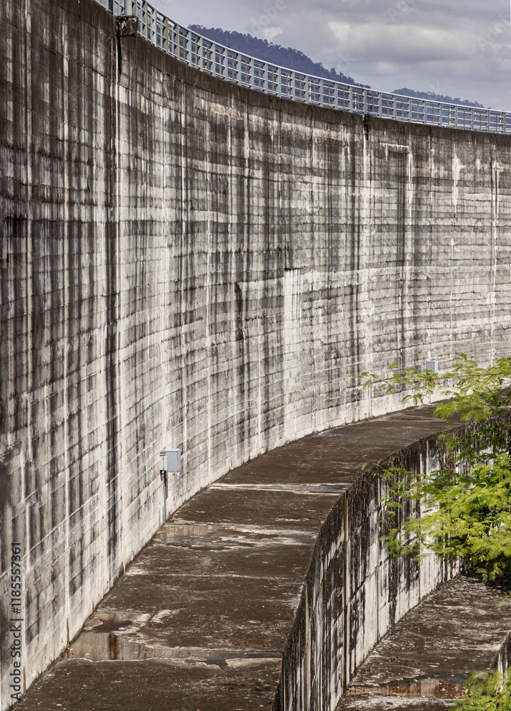 Part of Khun Dan Prakan Chon Dam was formerly named Khlong Tha Dan Dam. It is the worlds largest Rolled Compacted Concrete Dam (RCC) at Nakhon Nayok. use it as your Wallpaper,Poster and Space for text