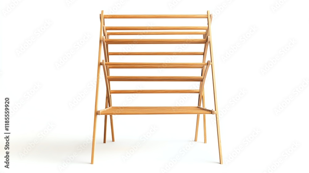 Wooden rack for storing and displaying items, white isolate background. Wooden rack for storing and displaying items, white isolate background.