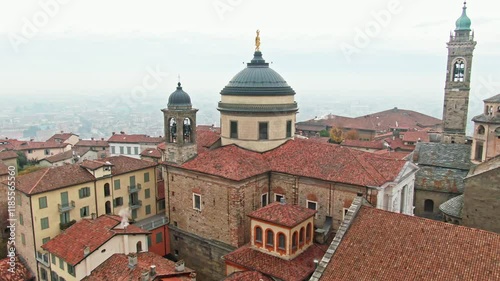 Wallpaper Mural Cinematic drone ascends, angling down to reveal the stunning beauty of Citta Alta and Bergamo Torontodigital.ca