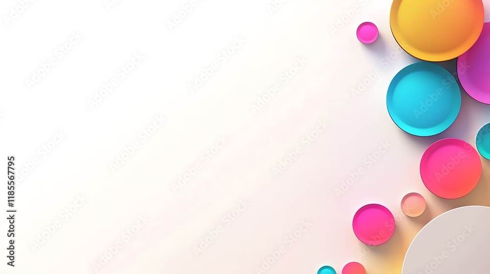 Colorful Circles Abstract Background Design Colorful Circles Abstract Background Design