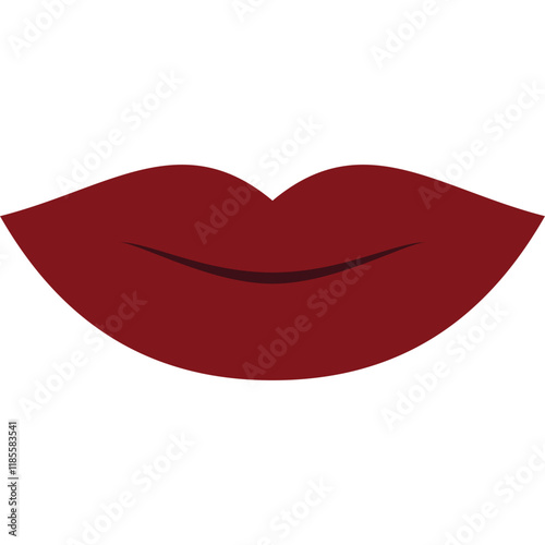 Simple vector icon lips
