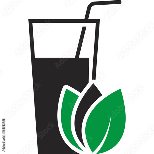 Simple vector icon smoothie