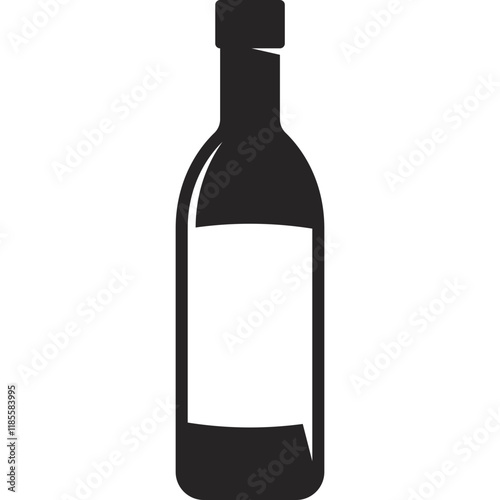 Simple vector icon bottle