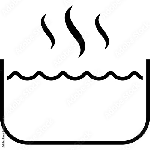 Simple vector icon cook in a pot