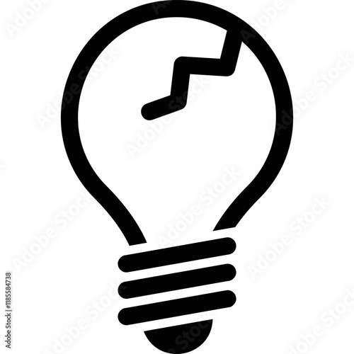 Simple vector icon light bulb
