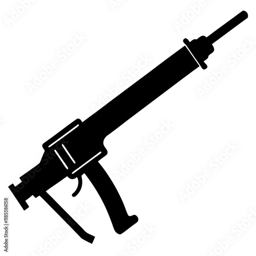  caulking gun  silhouette vector illustration