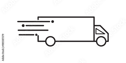 Fast shipping delivery truck icon set. Delivery Truck icon. Fast delivery icon.