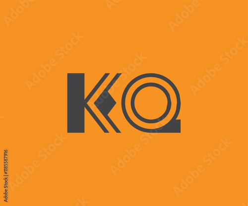K and Q logo design. KQ abstract Letters Logo Monogram. This logo design is the process of creating a visual symbol that represents a brand, company, or individual.